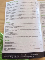 Freshii menu