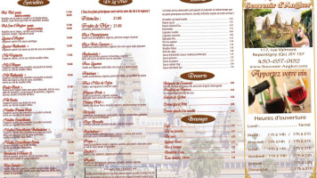 Restaurant Souvenir d'Angkor menu