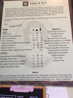 Earl's 377 Pizza menu