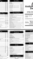 Andover Deli Pizzeria menu