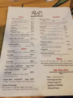 Ricky's Apollo Beach menu