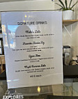 Yonder Coffee menu