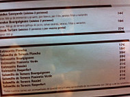 La Fondue menu