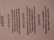 Los Patrizios menu