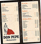 Don Pepe Restaurant menu