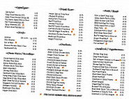 Rainbow Chinese menu