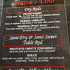 Maria's, a Taste of Italy menu