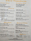 Taqueria Taco Tuesdays menu