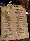 The Field Irish Pub Eatery menu