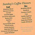 Perfecto's Caffe menu