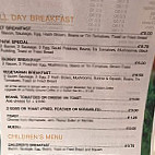 Park Cafe menu