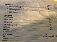 Mosaik Konstcafe menu