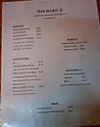 Barn Ii Grill menu