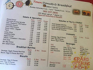 Town Donuts Breakfast