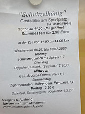 Sportgaststätte Schnitzelkönig R. Radtke