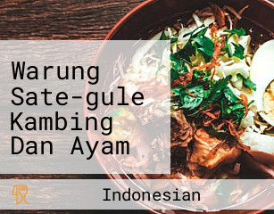 Warung Sate-gule Kambing Dan Ayam Soponyono Tegowangi