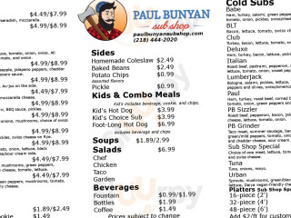 Paul Bunyan Sub Shop