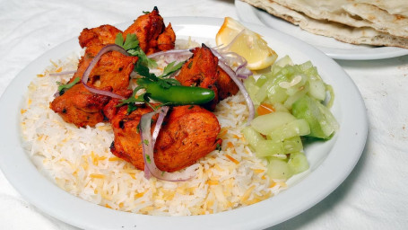 Chicken Tikka Kabob Plate