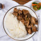 Double Chicken Adobo Over Rice