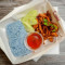 7. Fried Pork With Blue Sticky Rice