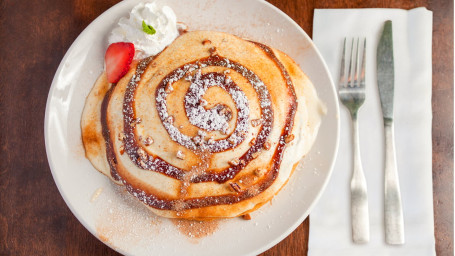 Raspberry White Chocolate Pancakes Brûlée Sugar