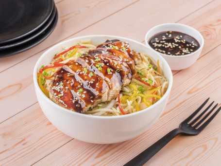 Teriyaki Chicken With Hakka Noodles