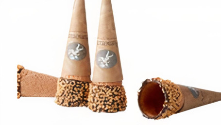 4 Waffle Choco Cones Small