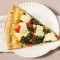 White Veggie Spinach Pizza