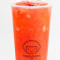 D1A. Strawberry Green Tea With Lychee Jelly (Large Iced) Cǎo Méi Yē Guǒ Lǜ Chá