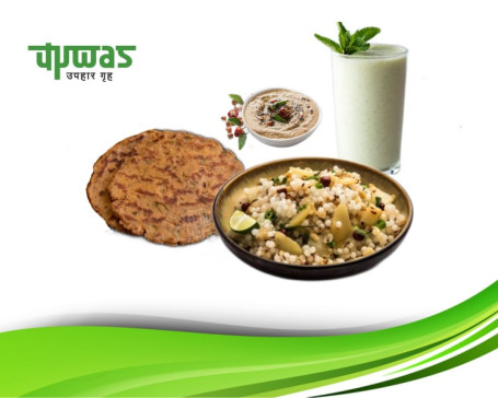 Sabudana Khichadi, Upwas Thalipeeth 2 Pcs) Chaas