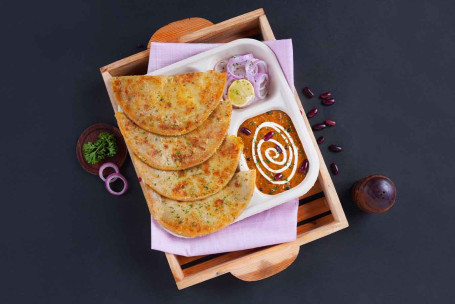 Aloo Paratha Cu Dal Makhani