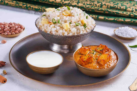 Sabudana Khichdi Cu Makhmali Paneer Mini Thali