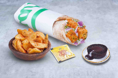 [Recomandat Bucătarului] (Servește 1) Brânza Super Economisitoare Topitură Paneer Wrap Mesă Desert