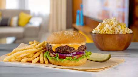 Big Screen Burger W/ Fries/Bottled Drink