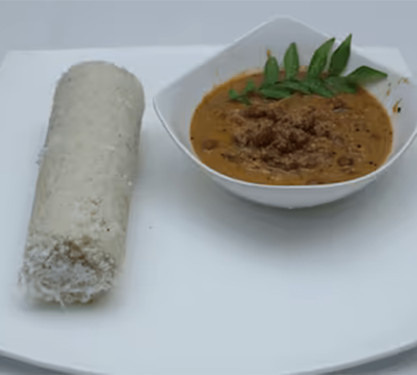 White Rice Puttu With Kadala Curry (2 Pcs)