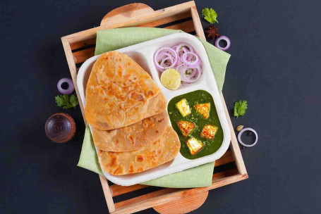 Palak Paneer Paratha Lunchbox (Fără Vinovăție)