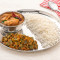 Chicken Karaikudi And Bhindi Masala Meal