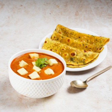 Paneer Masala Cu Thepla