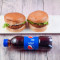 2 Veg Burger Pepsi 250 Ml