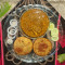 Jumbo Fried Bharwa Litti [2 Pcs] Chicken Curry [Bs]