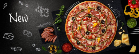 Pizza Gourmet Cu Pui Afumat