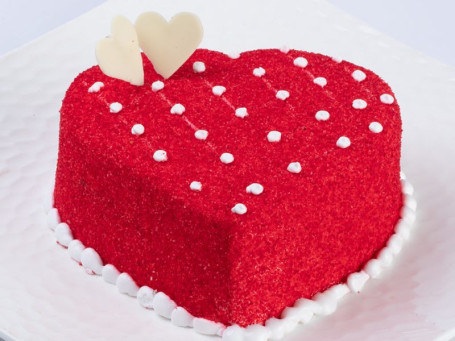 Red Heart Rasmalai Cake