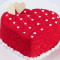 Red Heart Rasmalai Cake