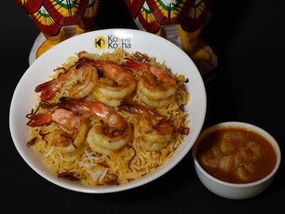 Malai Chingrir Biryani (Bagda 6Pcs)