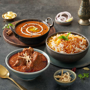 Mutton Rogan Josh Și Dal Makhani Meal