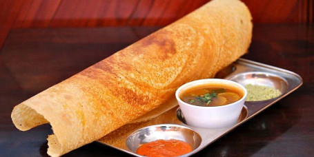 Masala Dosa (Serve With Coconut Chatni Hot Sambhar) 500 Ml Drinking Water (Complimentary)