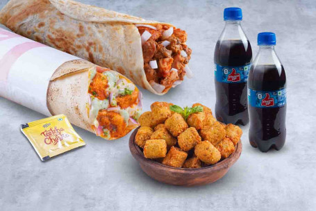 (Servește 2) Mâncare Nuggets Wrap De Pui Cu Valoare Dublă (Fără Legume)