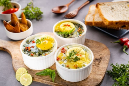 English Baked Egg (3 Eggs)