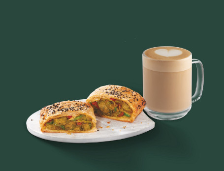 Tall Latte Cu Chicken Seekh Pocket