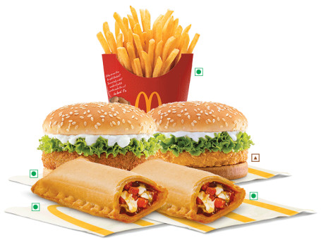 Mcveggie/Mcchicken (Oricare Doi) 1 Cartofi Prajiti Medii 2 Mcpuff